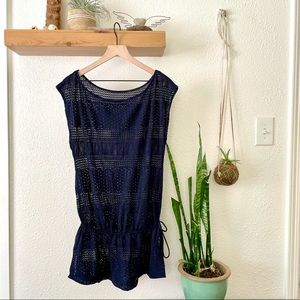 Andres Sarda midnight blue cover up